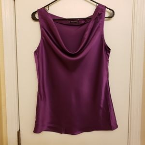 100% silk Tahari shell/cami Size M